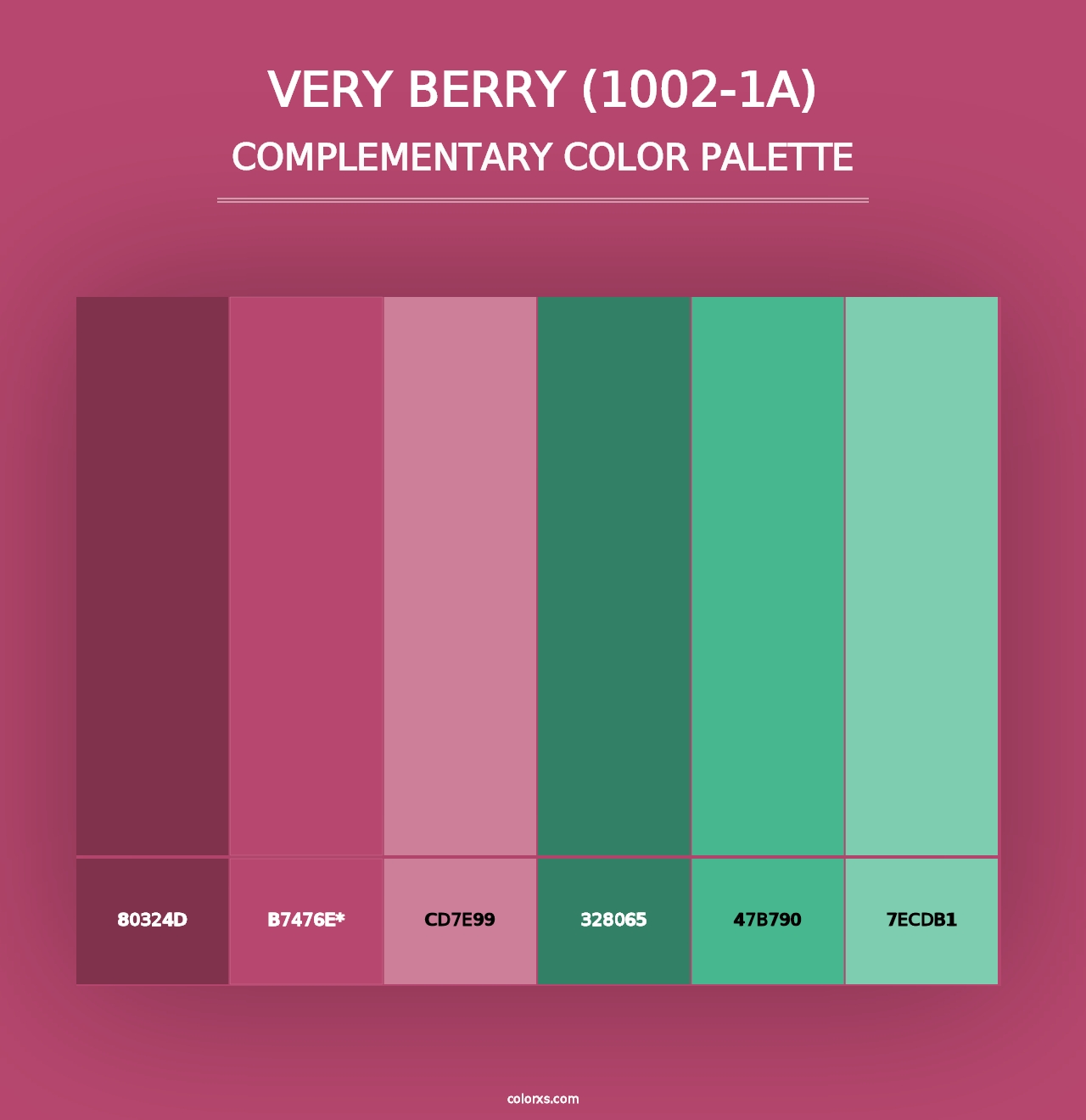 Very Berry (1002-1A) - Complementary Color Palette