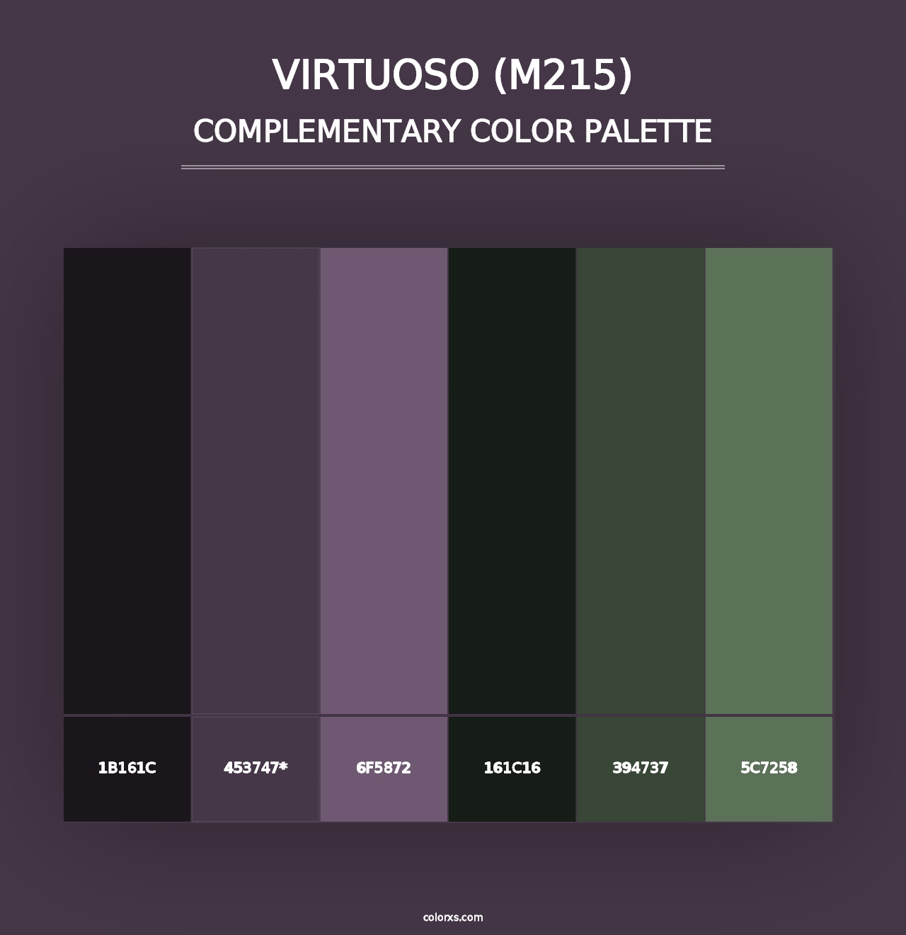 Virtuoso (M215) - Complementary Color Palette