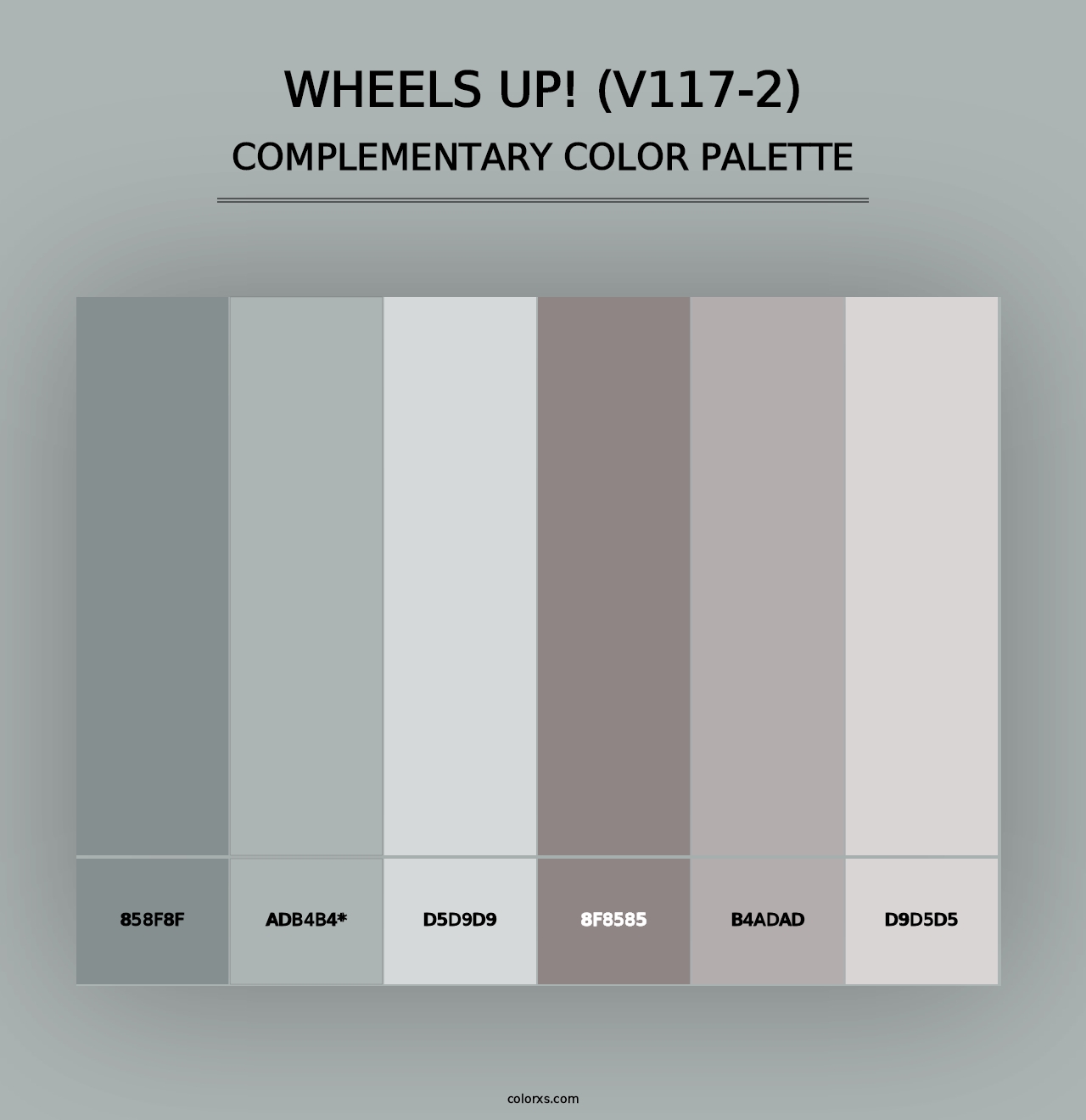 Wheels Up! (V117-2) - Complementary Color Palette