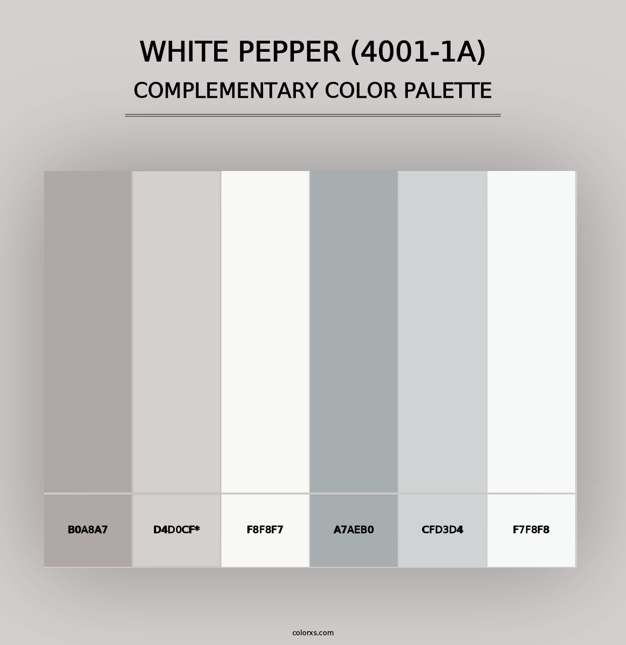 White Pepper (4001-1A) - Complementary Color Palette