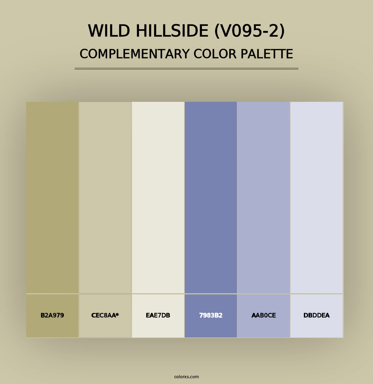 Wild Hillside (V095-2) - Complementary Color Palette