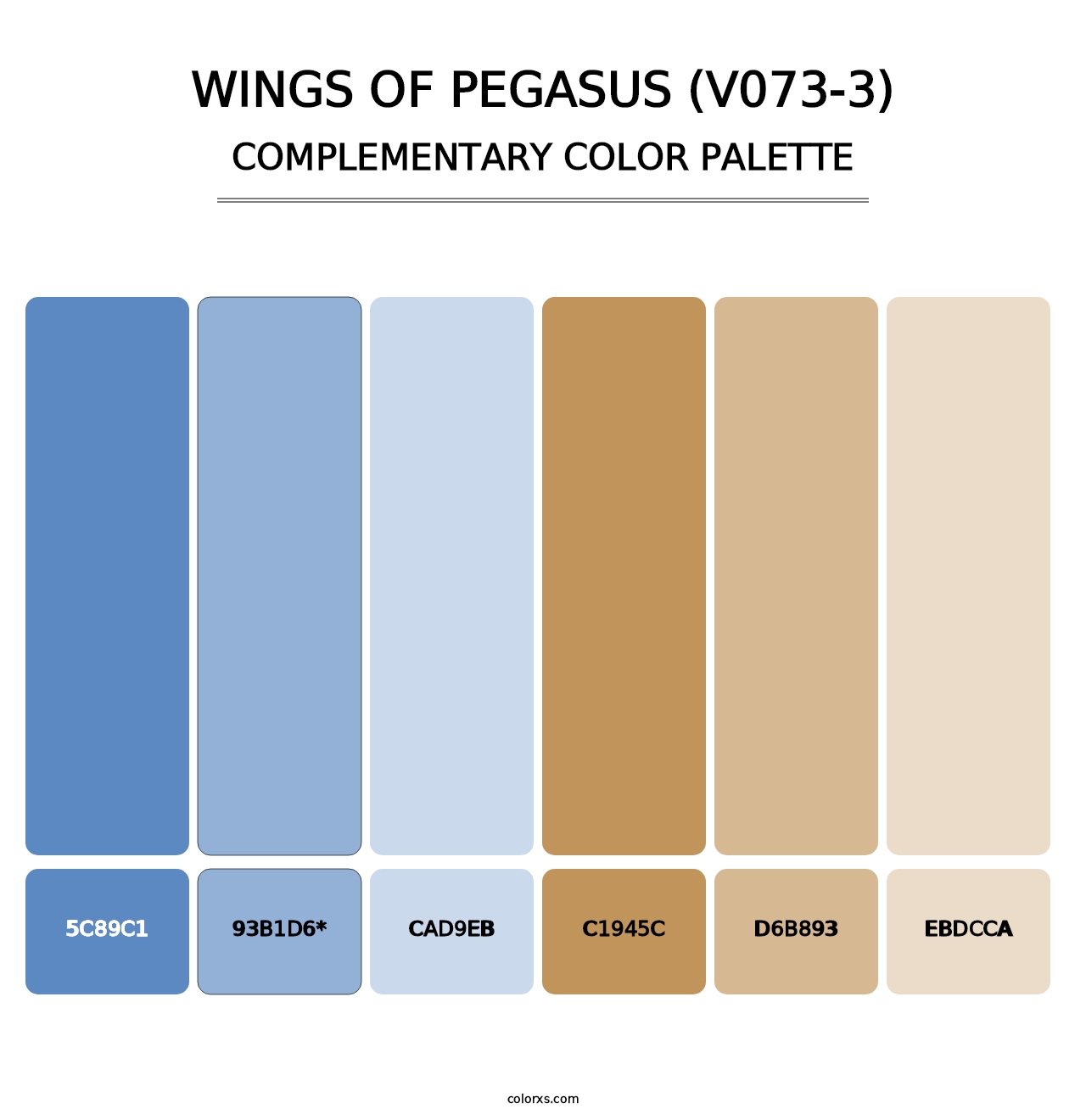 Wings of Pegasus (V073-3) - Complementary Color Palette