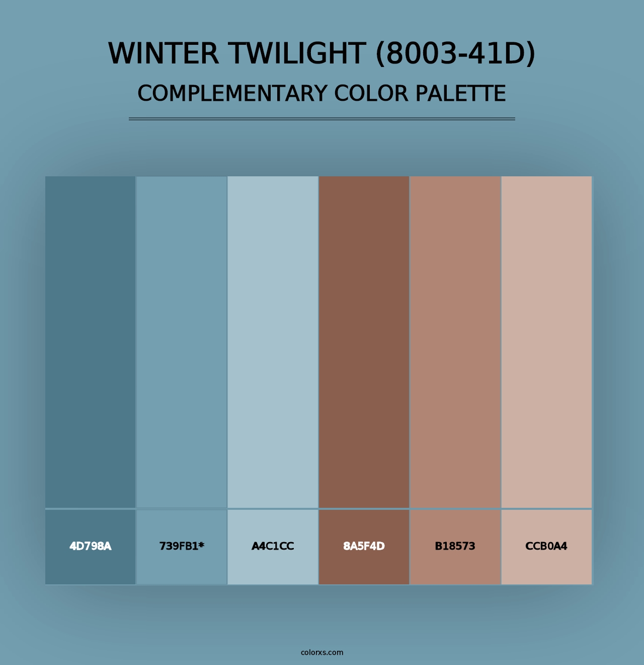 Winter Twilight (8003-41D) - Complementary Color Palette