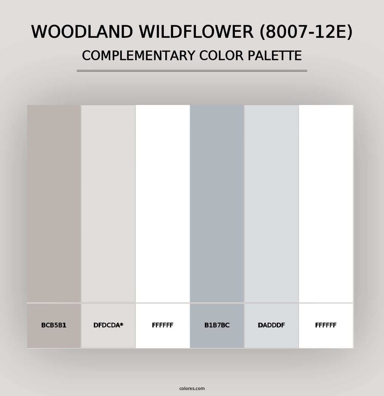 Woodland Wildflower (8007-12E) - Complementary Color Palette