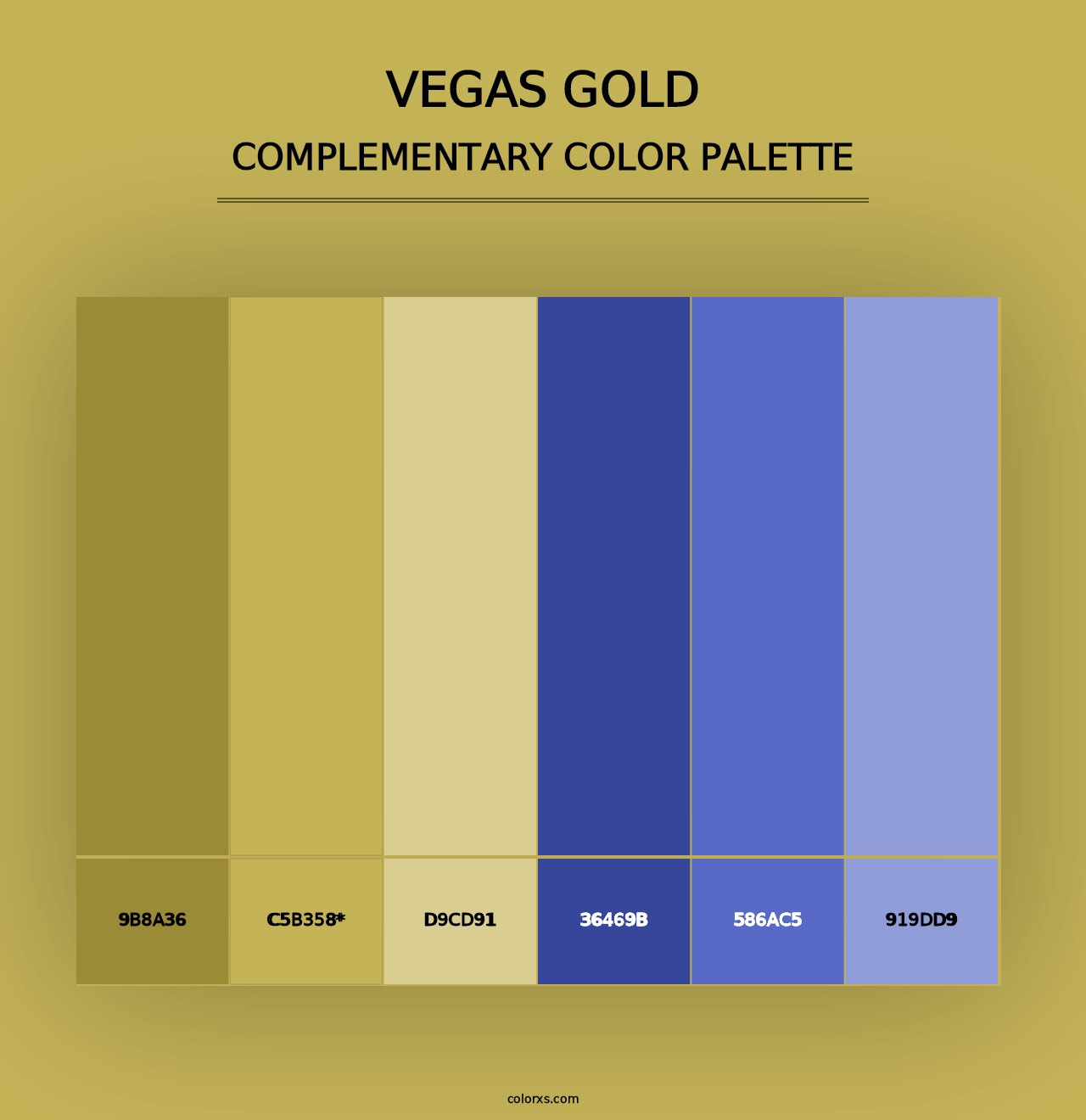 Vegas Gold - Complementary Color Palette