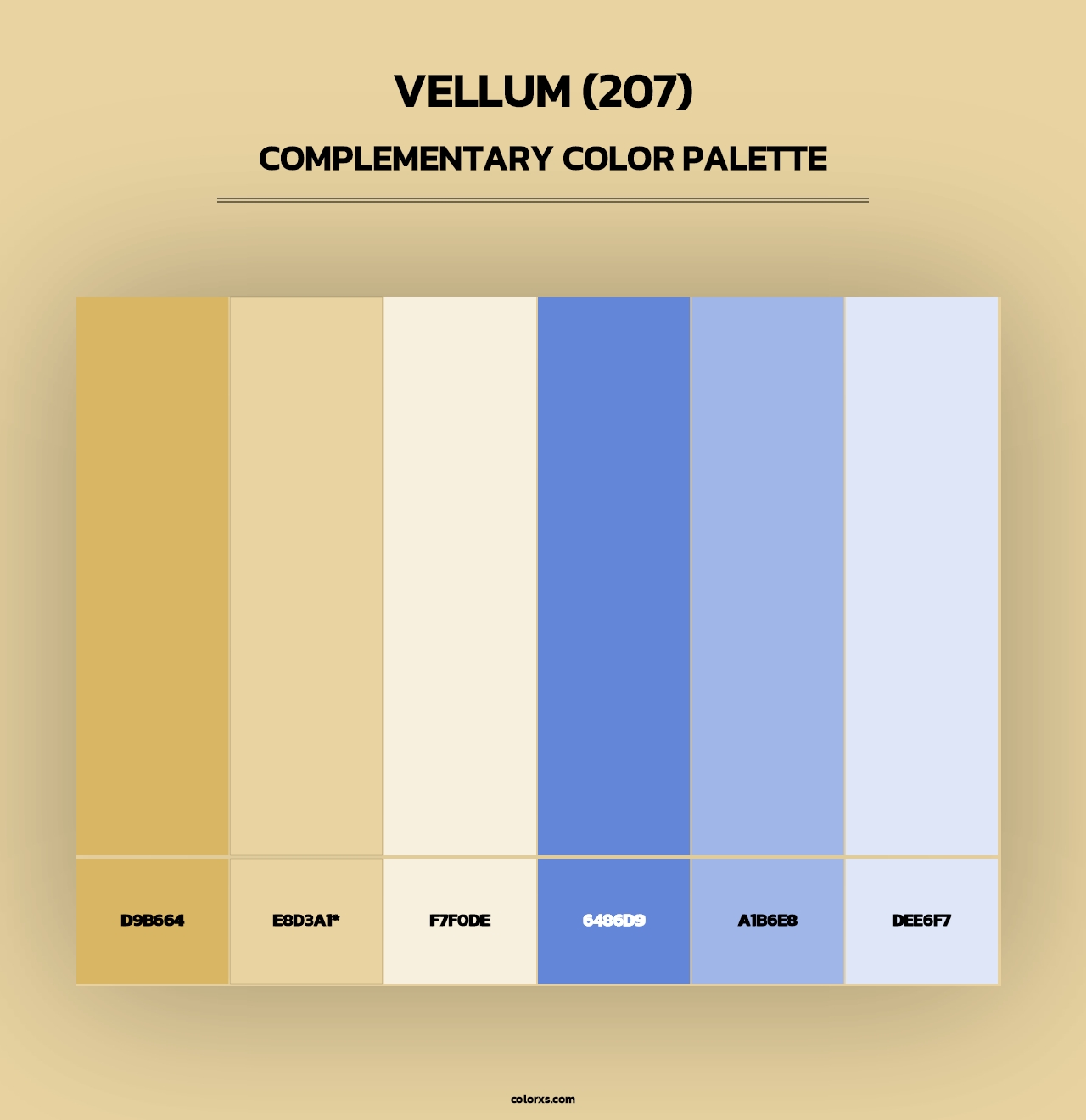 Vellum (207) - Complementary Color Palette