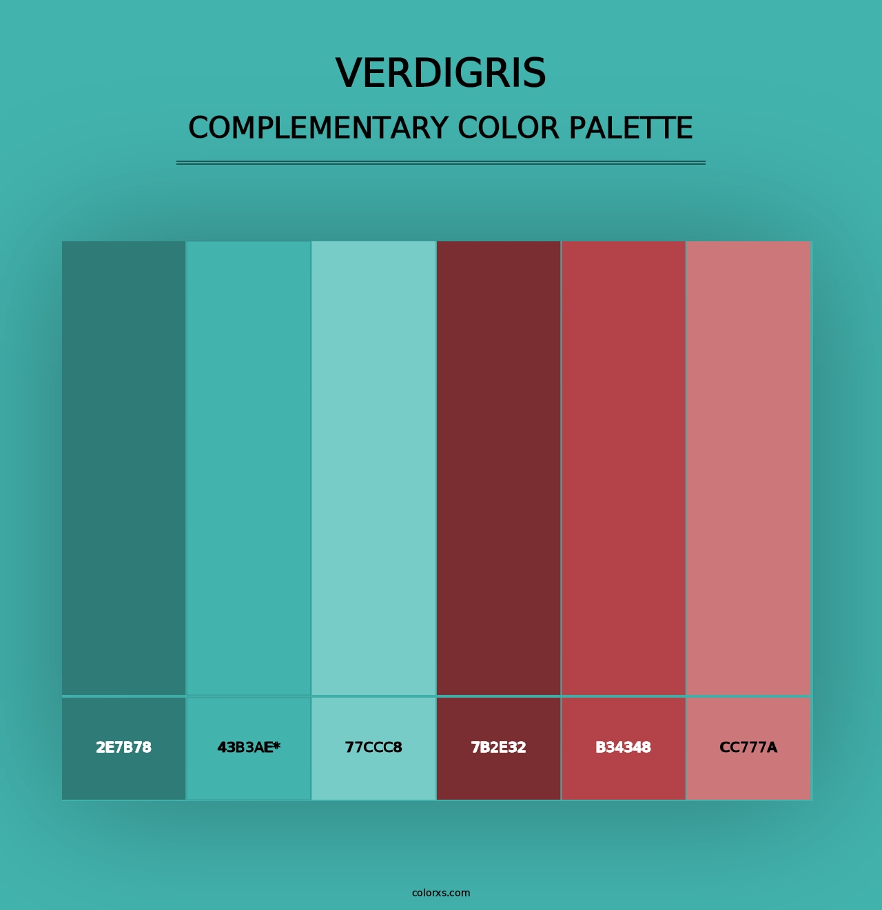 Verdigris - Complementary Color Palette