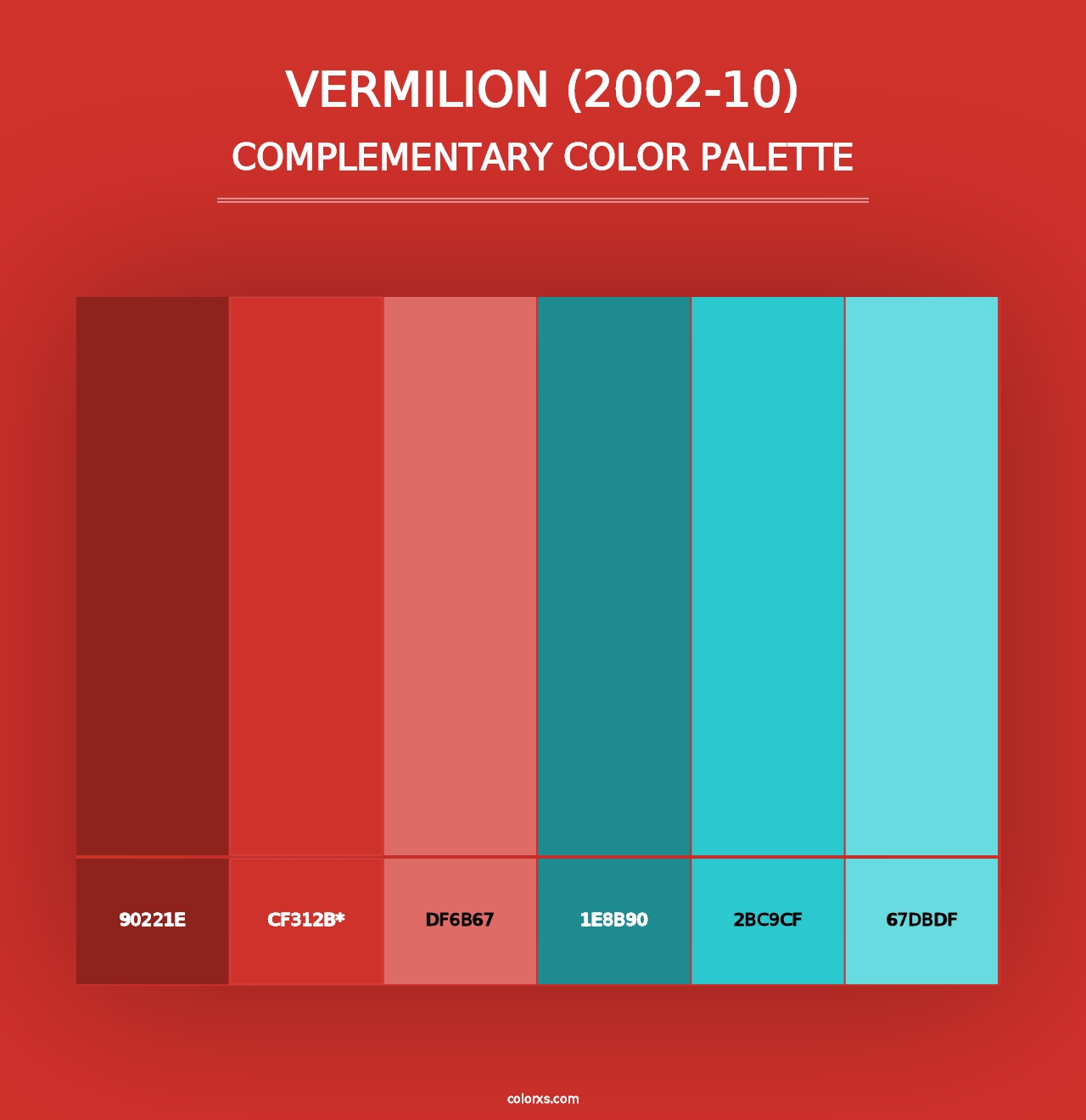 Vermilion (2002-10) - Complementary Color Palette