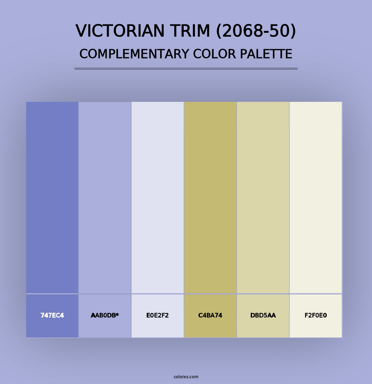 Victorian Trim (2068-50) - Complementary Color Palette