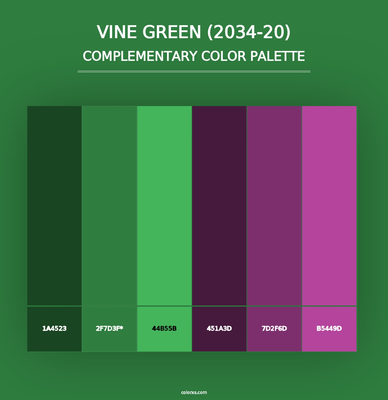 Vine Green (2034-20) - Complementary Color Palette