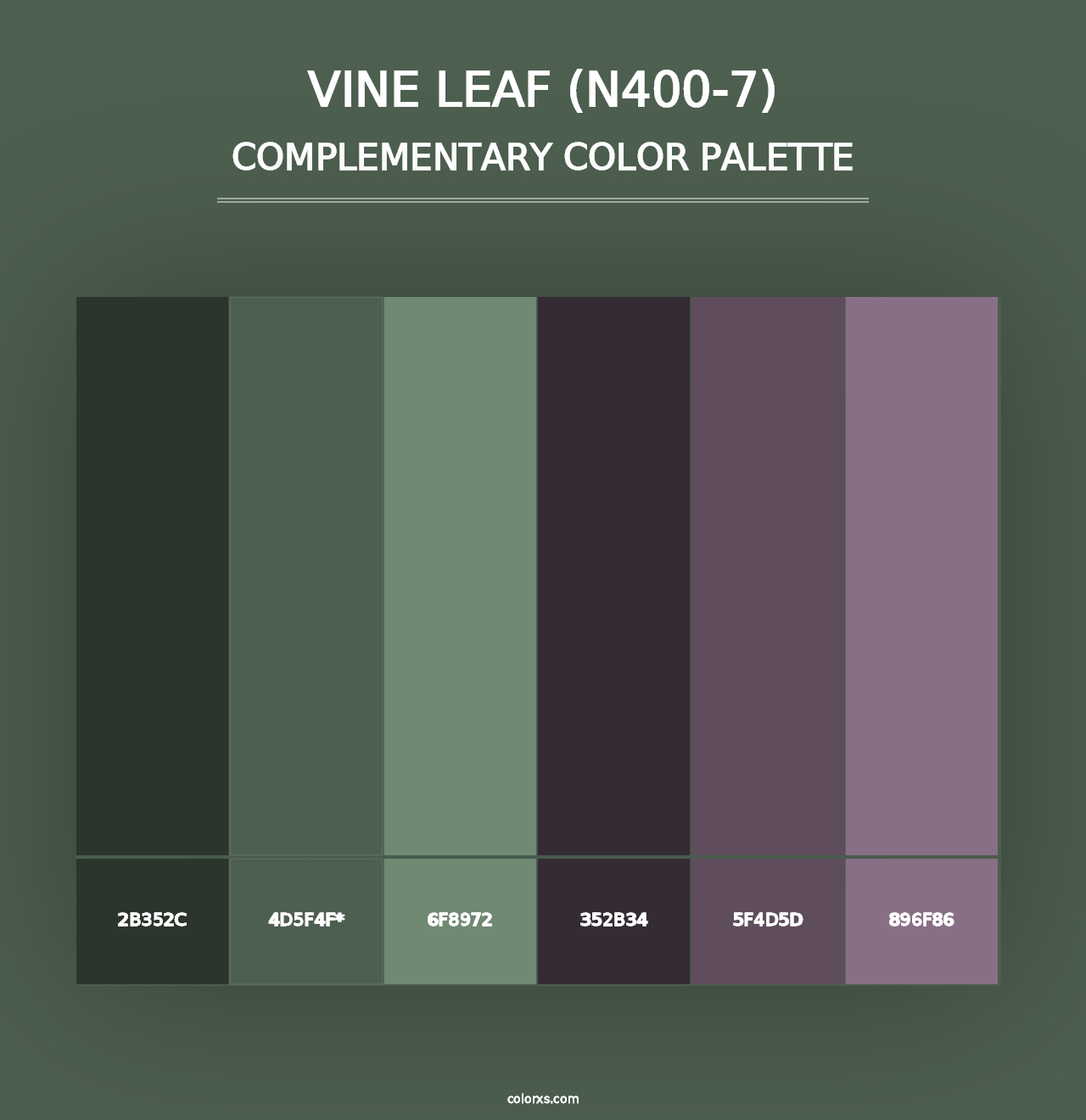 Vine Leaf (N400-7) - Complementary Color Palette