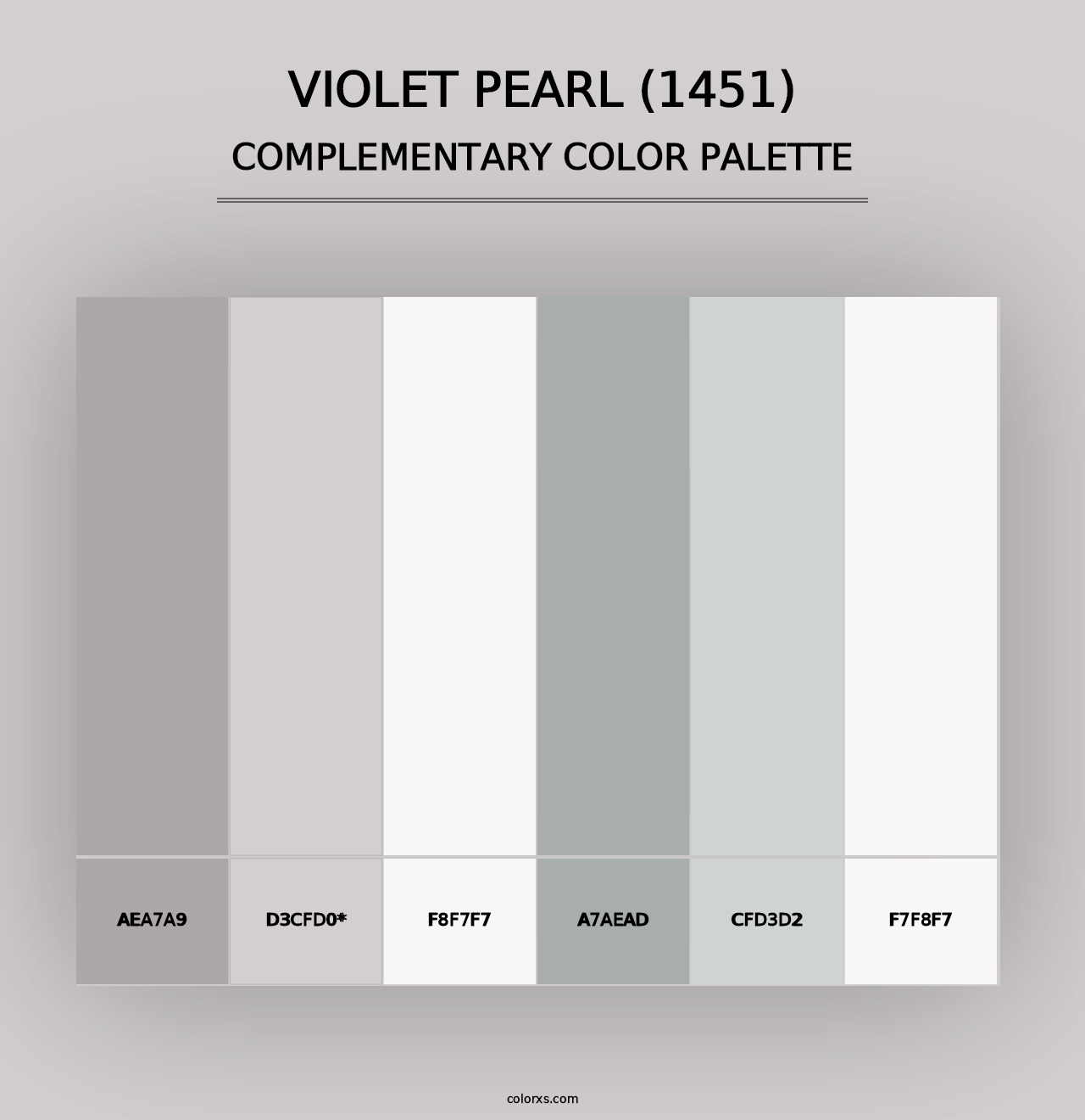 Violet Pearl (1451) - Complementary Color Palette