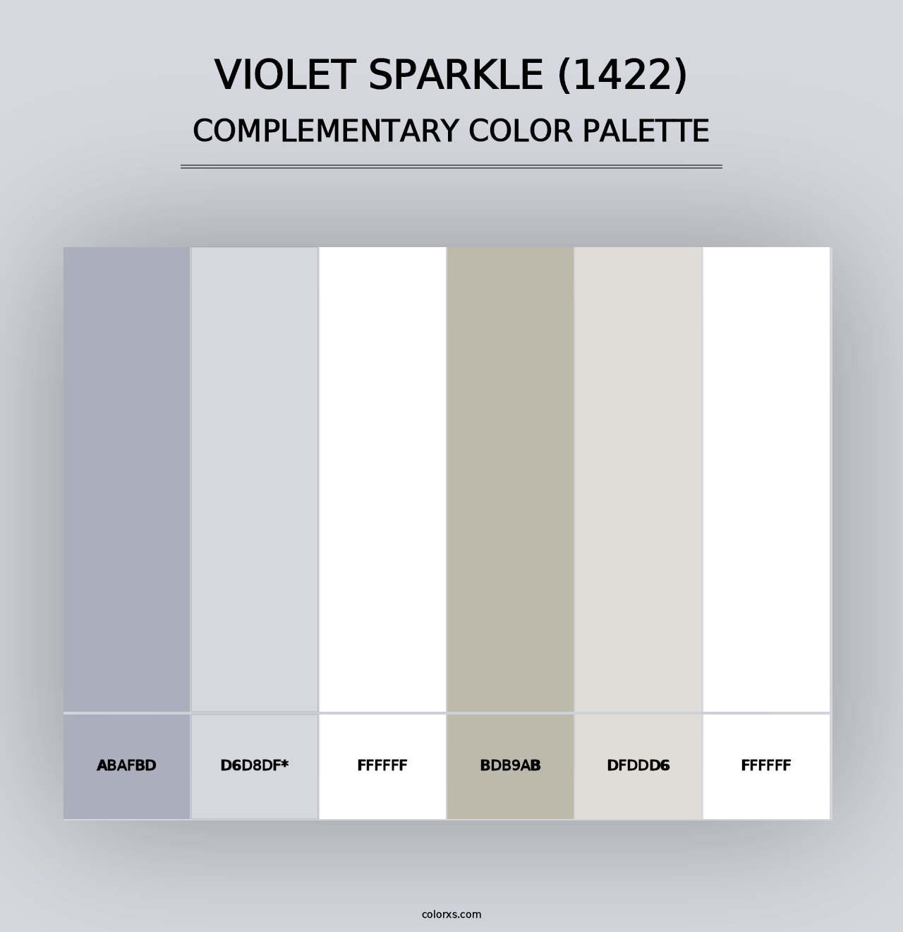 Violet Sparkle (1422) - Complementary Color Palette