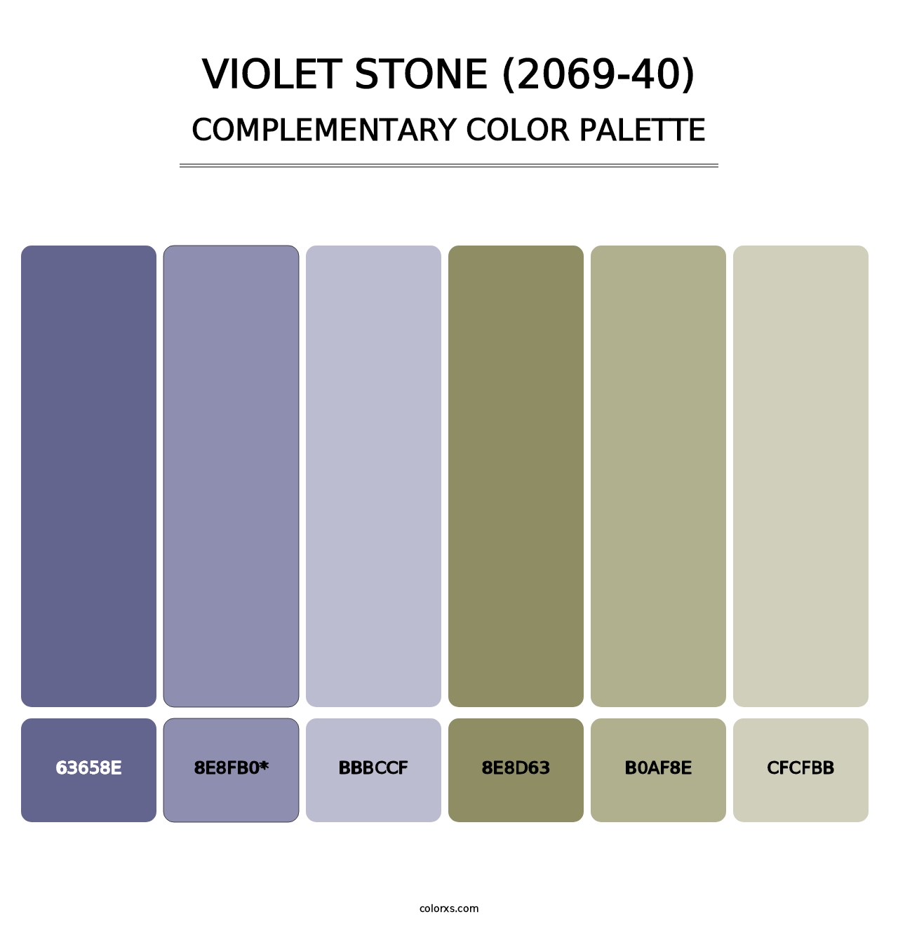 Violet Stone (2069-40) - Complementary Color Palette