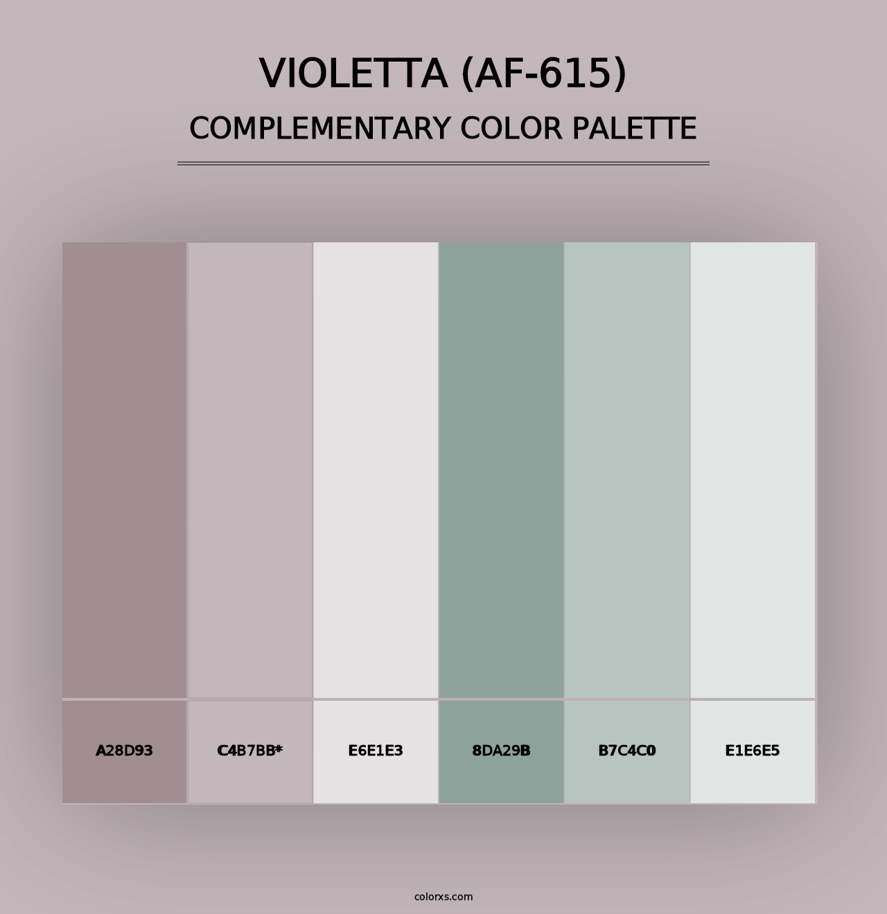 Violetta (AF-615) - Complementary Color Palette