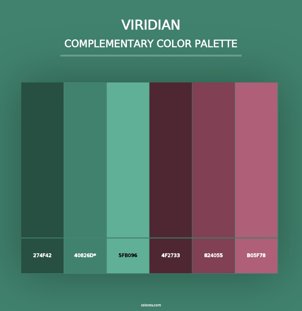 Viridian - Complementary Color Palette