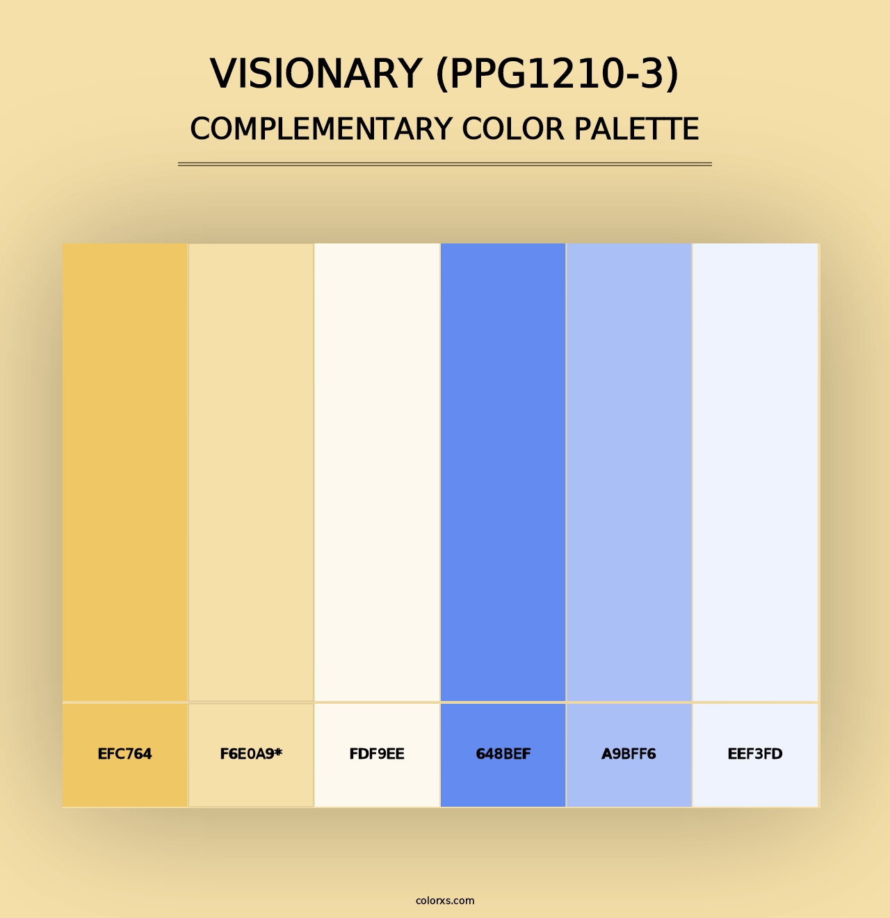 Visionary (PPG1210-3) - Complementary Color Palette