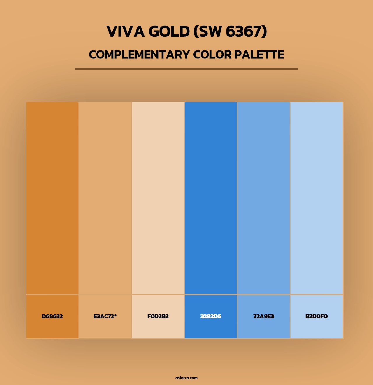 Viva Gold (SW 6367) - Complementary Color Palette