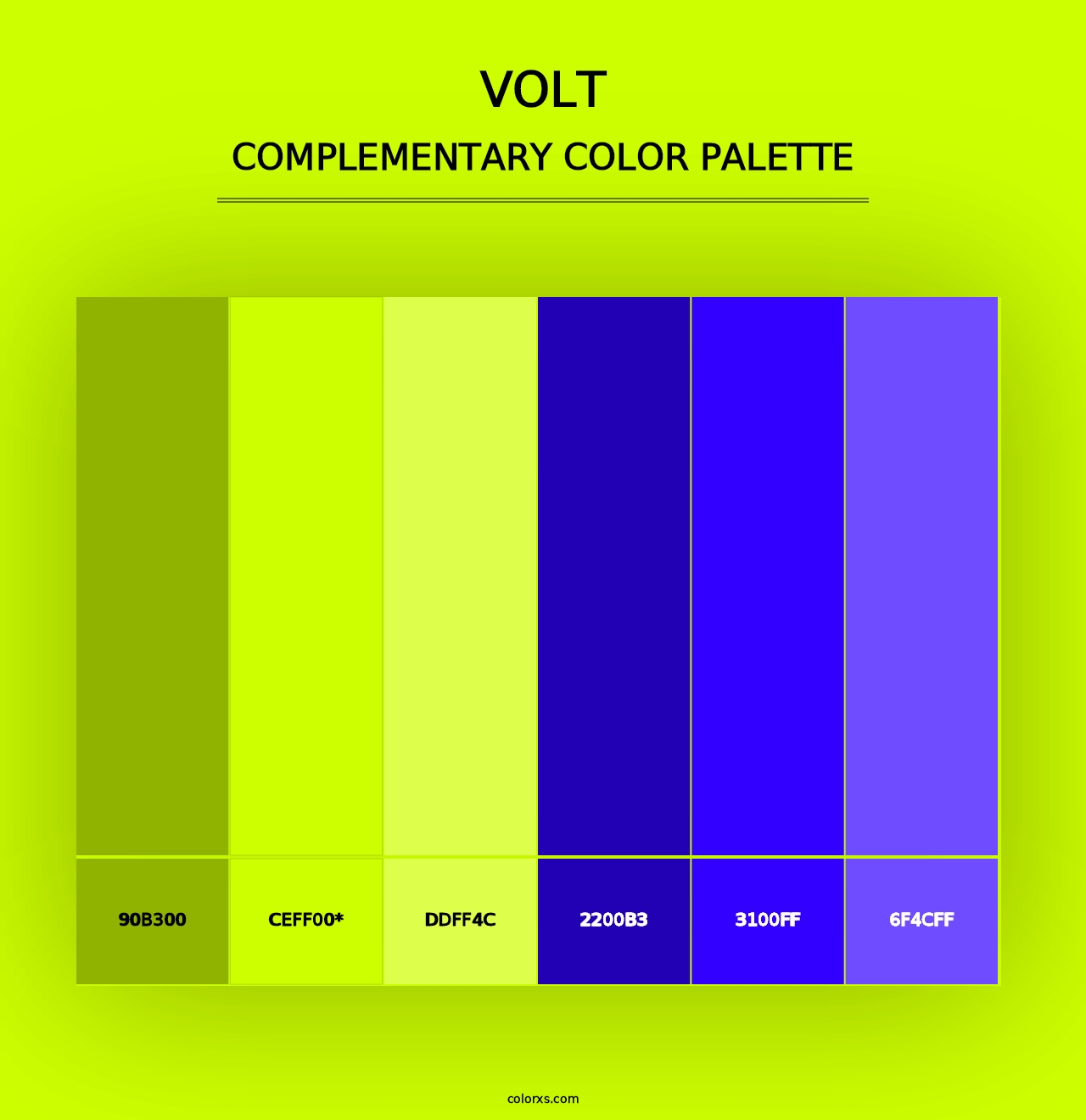 Volt - Complementary Color Palette