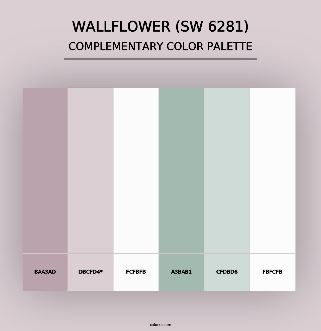 Wallflower (SW 6281) - Complementary Color Palette