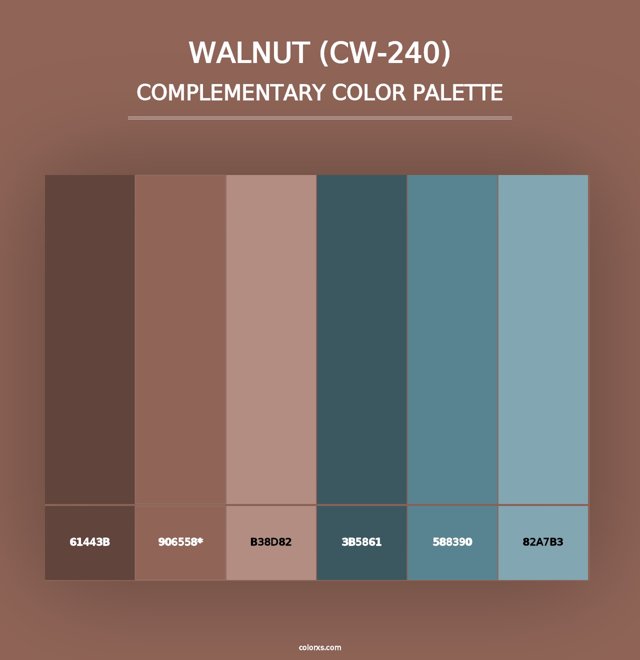 Walnut (CW-240) - Complementary Color Palette