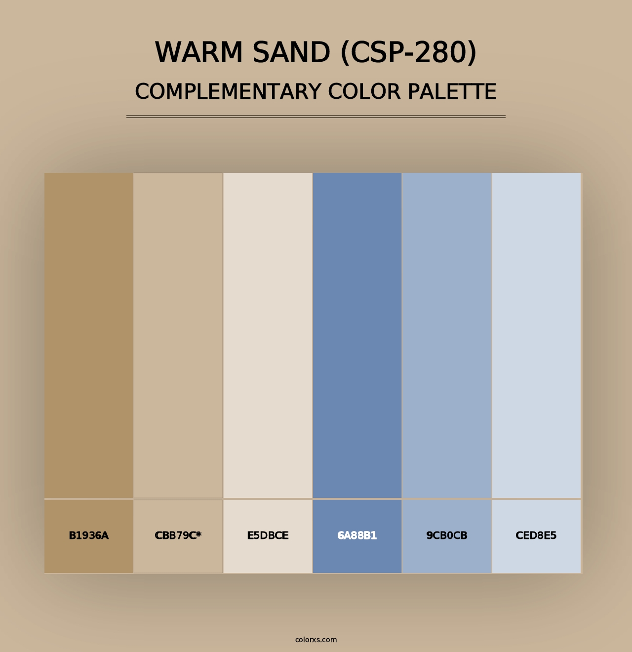 Warm Sand (CSP-280) - Complementary Color Palette