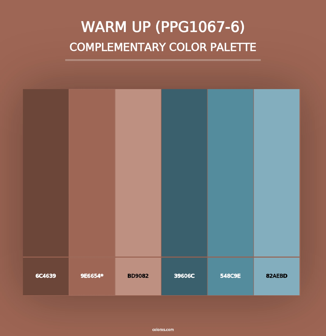 Warm Up (PPG1067-6) - Complementary Color Palette