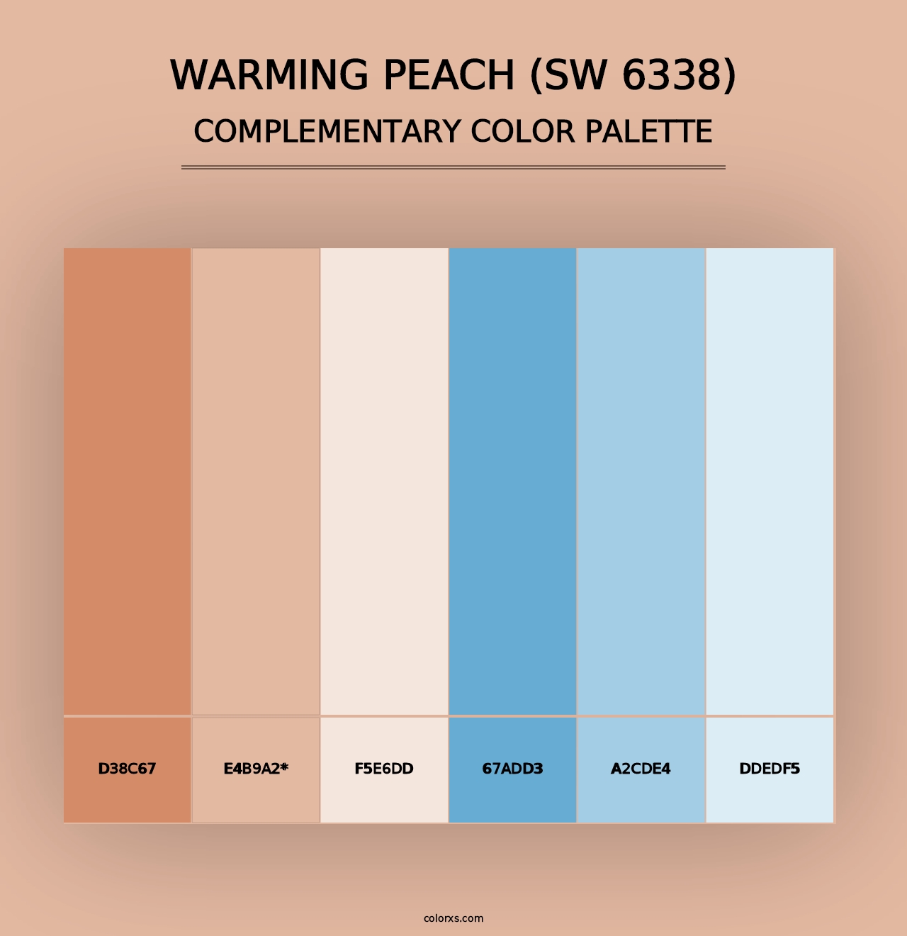 Warming Peach (SW 6338) - Complementary Color Palette