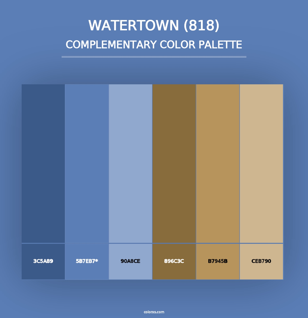 Watertown (818) - Complementary Color Palette