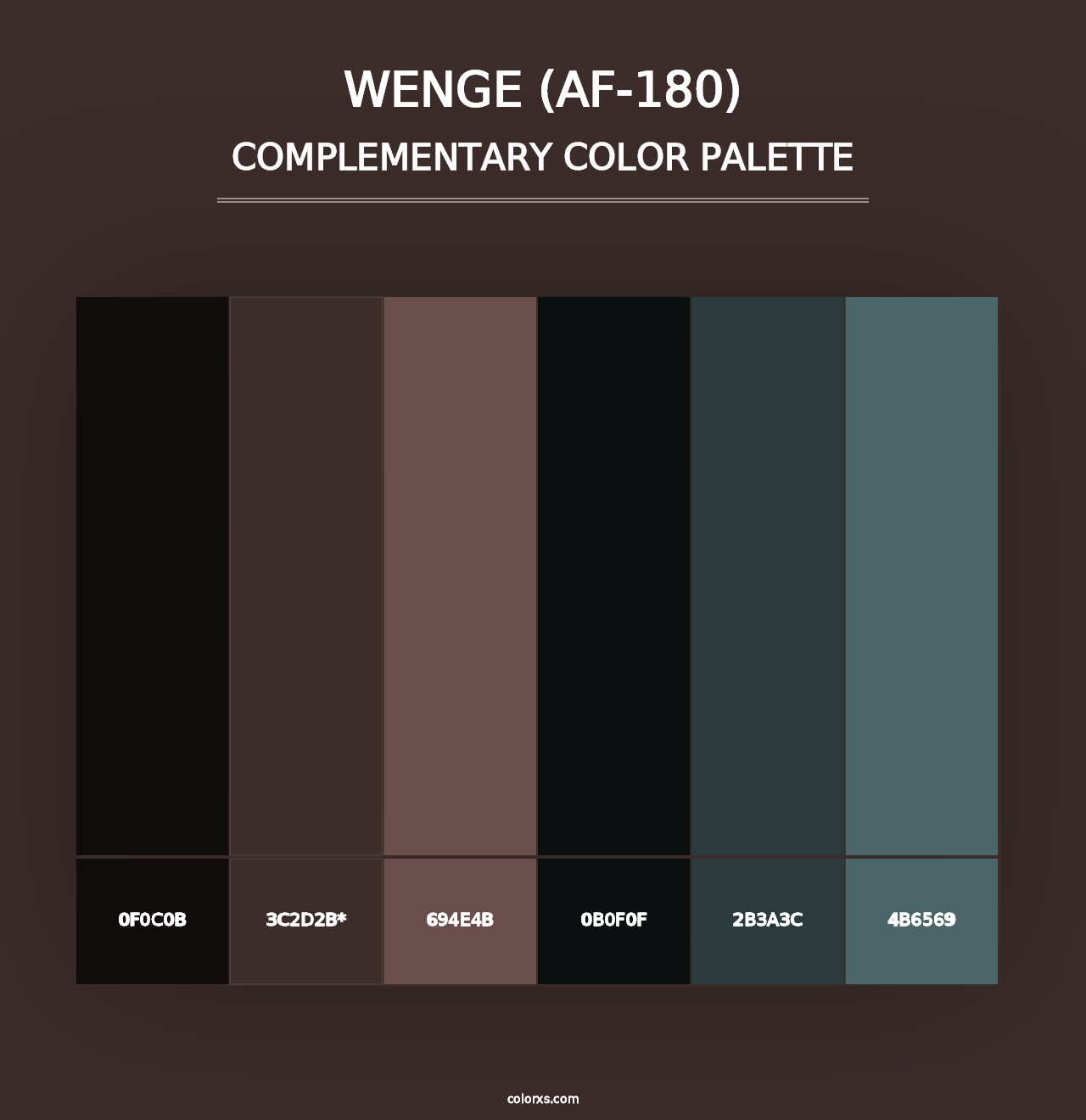 Wenge (AF-180) - Complementary Color Palette