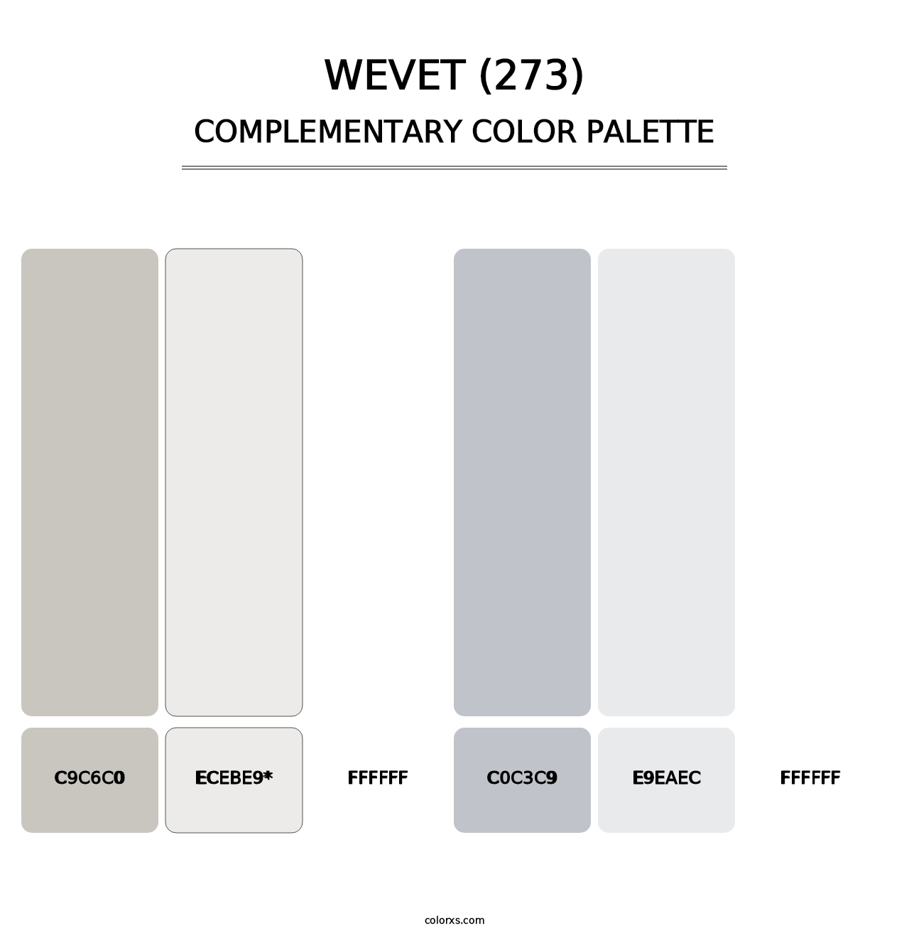 Wevet (273) - Complementary Color Palette