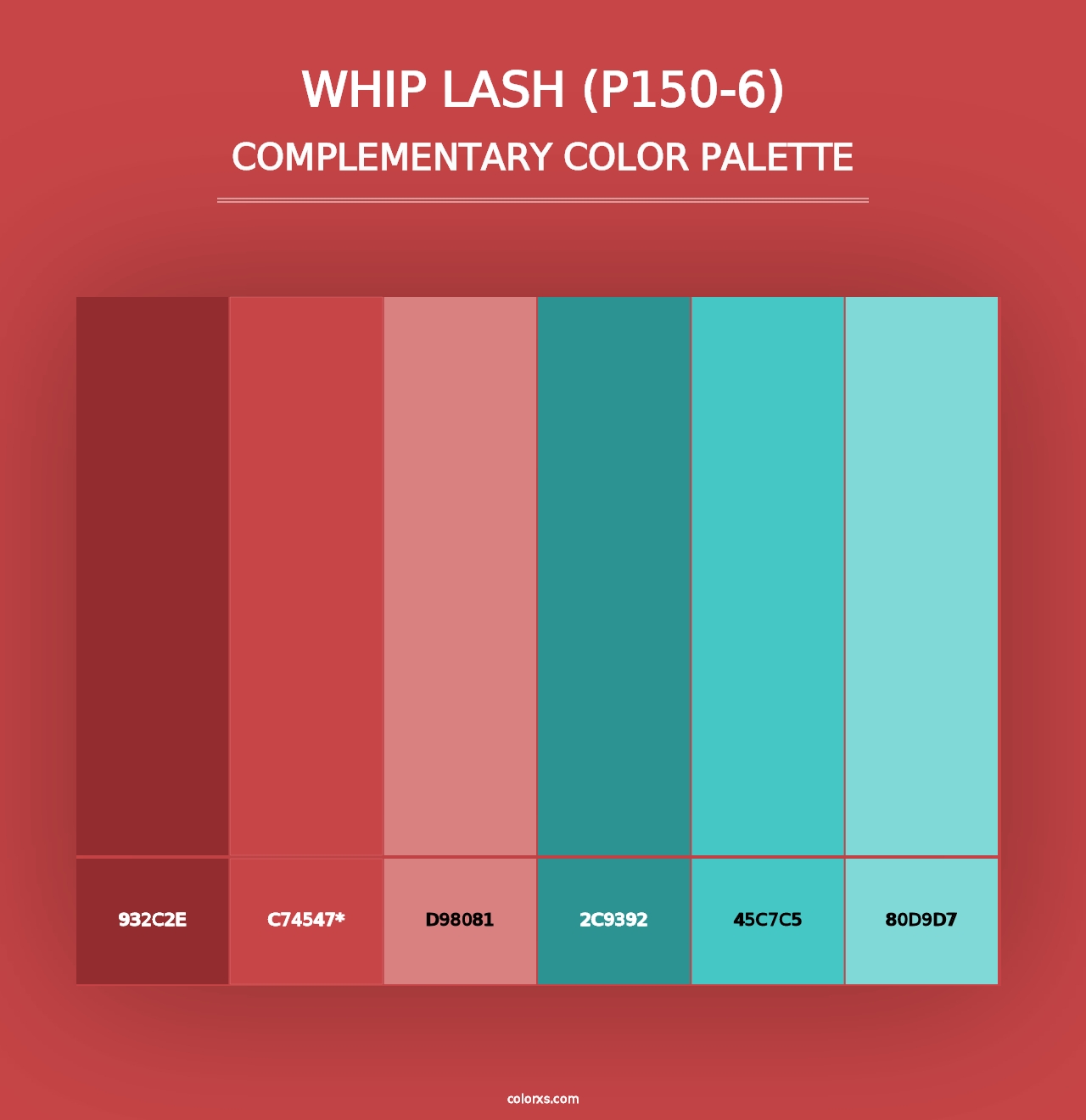 Whip Lash (P150-6) - Complementary Color Palette