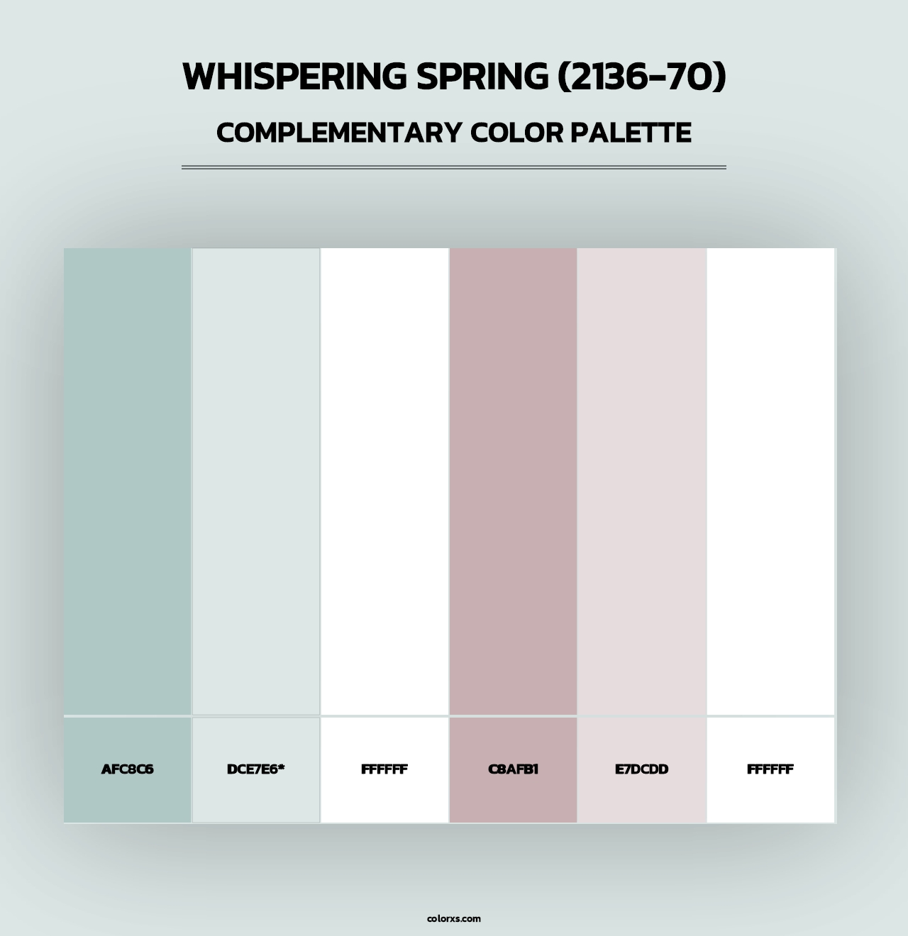 Whispering Spring (2136-70) - Complementary Color Palette