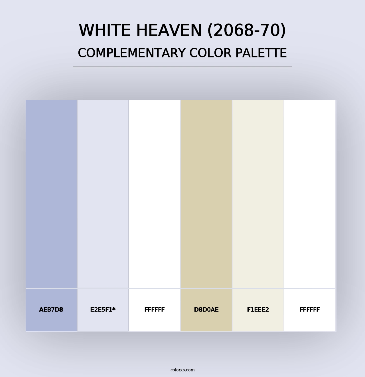 White Heaven (2068-70) - Complementary Color Palette