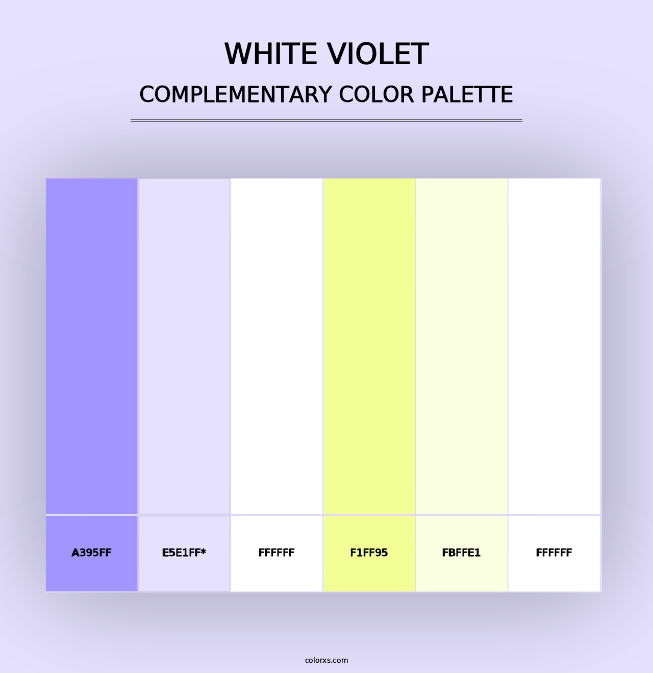 White Violet - Complementary Color Palette