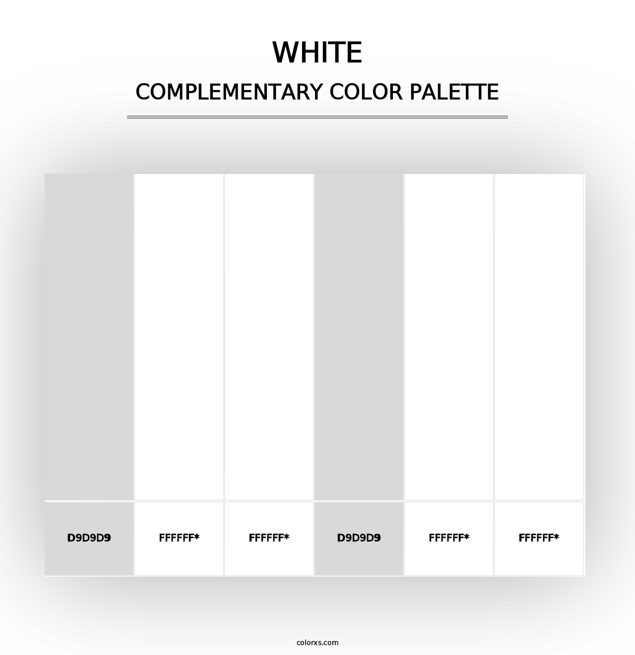 White - Complementary Color Palette