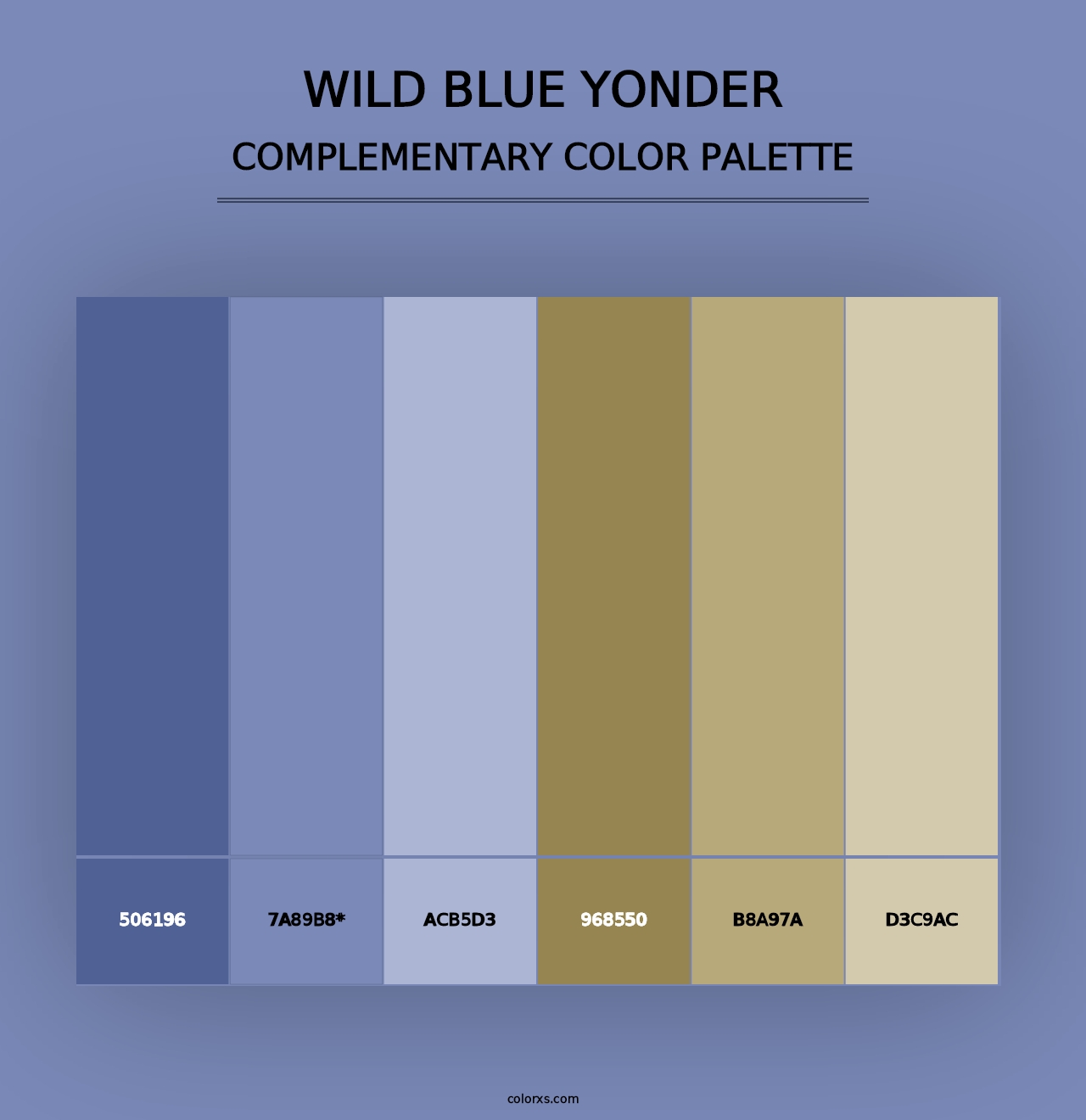 Wild Blue Yonder - Complementary Color Palette