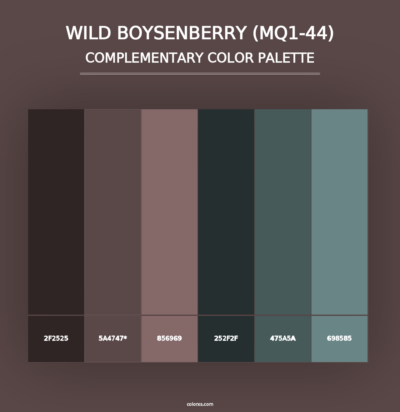 Wild Boysenberry (MQ1-44) - Complementary Color Palette