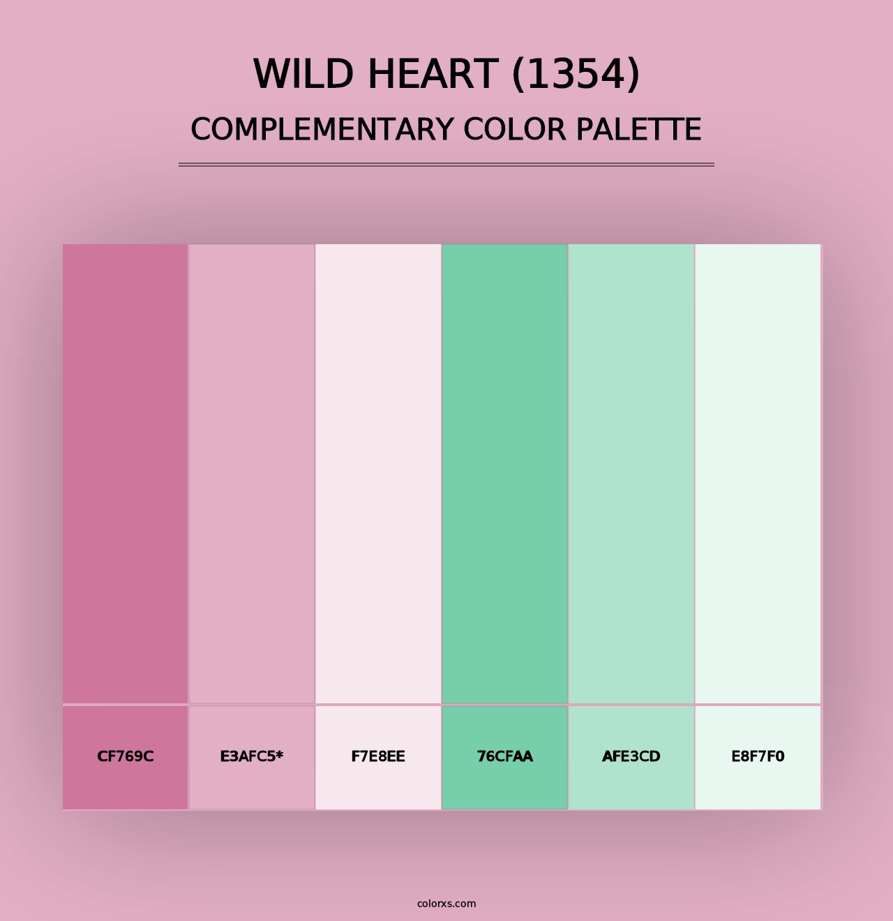 Wild Heart (1354) - Complementary Color Palette