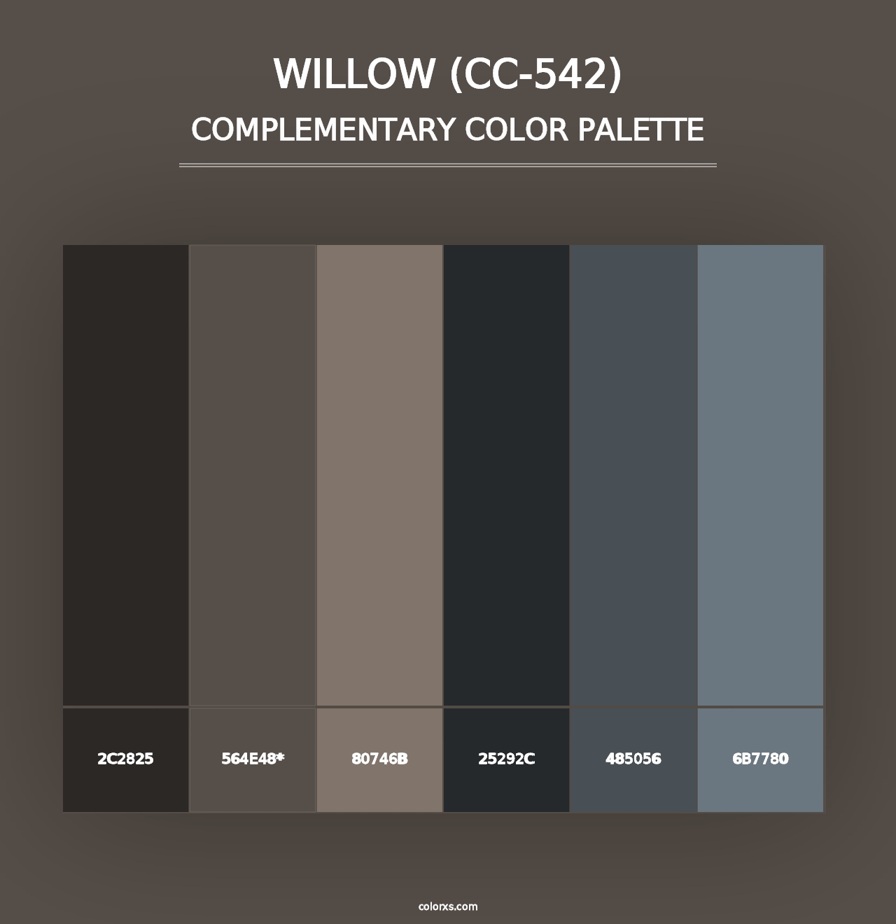 Willow (CC-542) - Complementary Color Palette