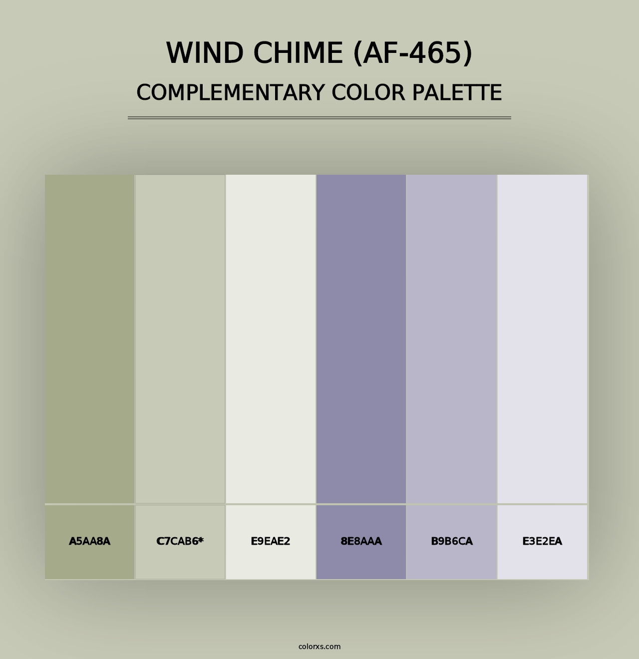 Wind Chime (AF-465) - Complementary Color Palette