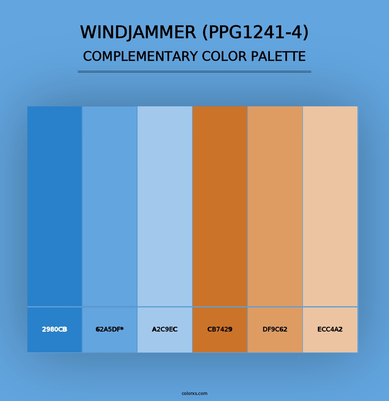 Windjammer (PPG1241-4) - Complementary Color Palette