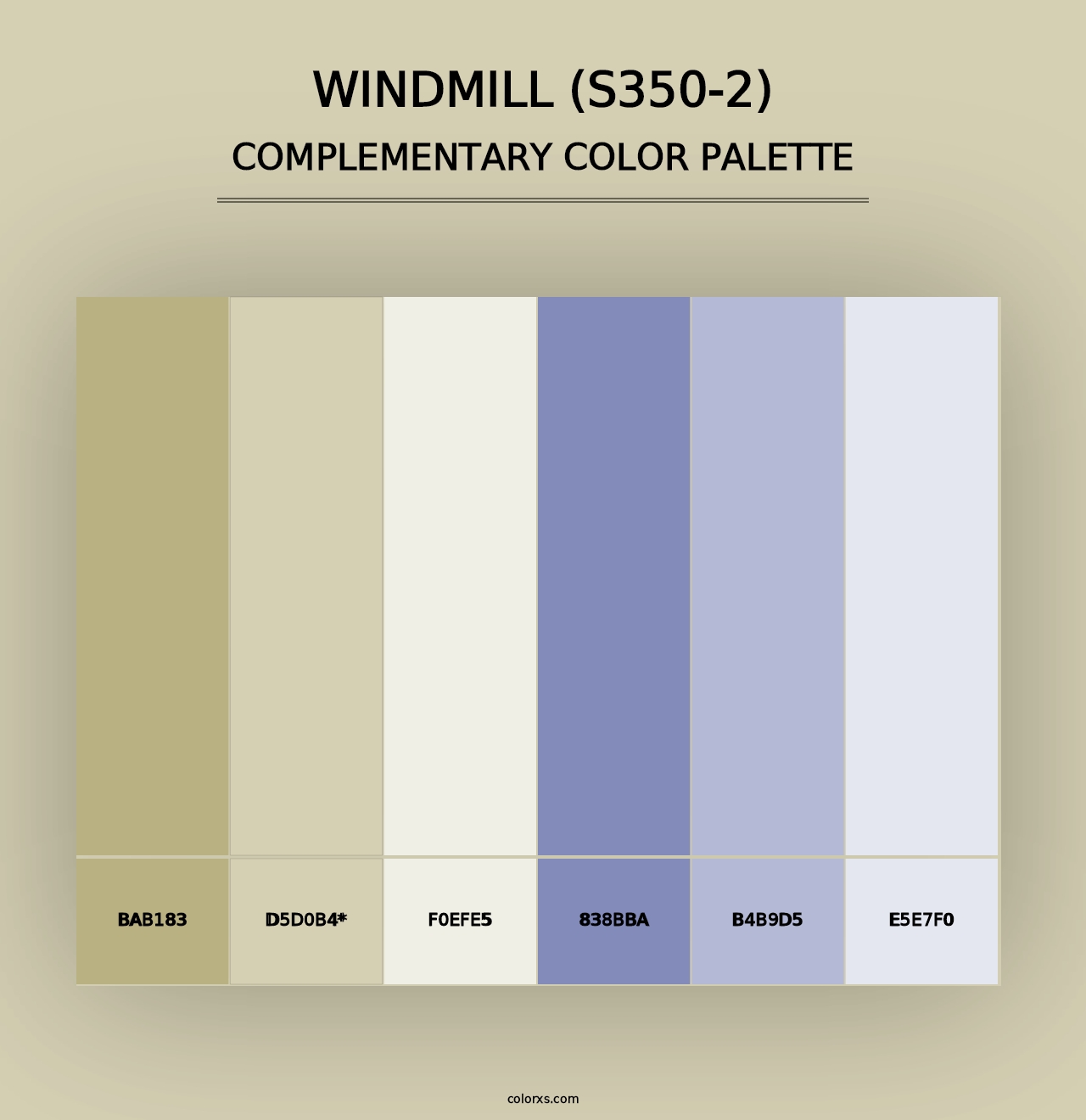 Windmill (S350-2) - Complementary Color Palette