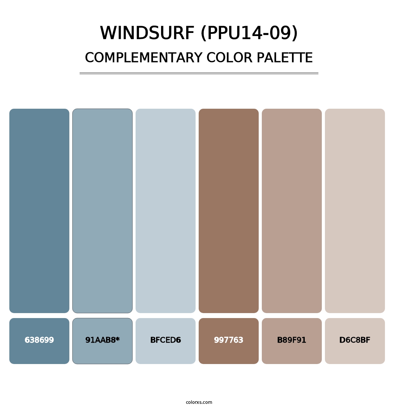 Windsurf (PPU14-09) - Complementary Color Palette