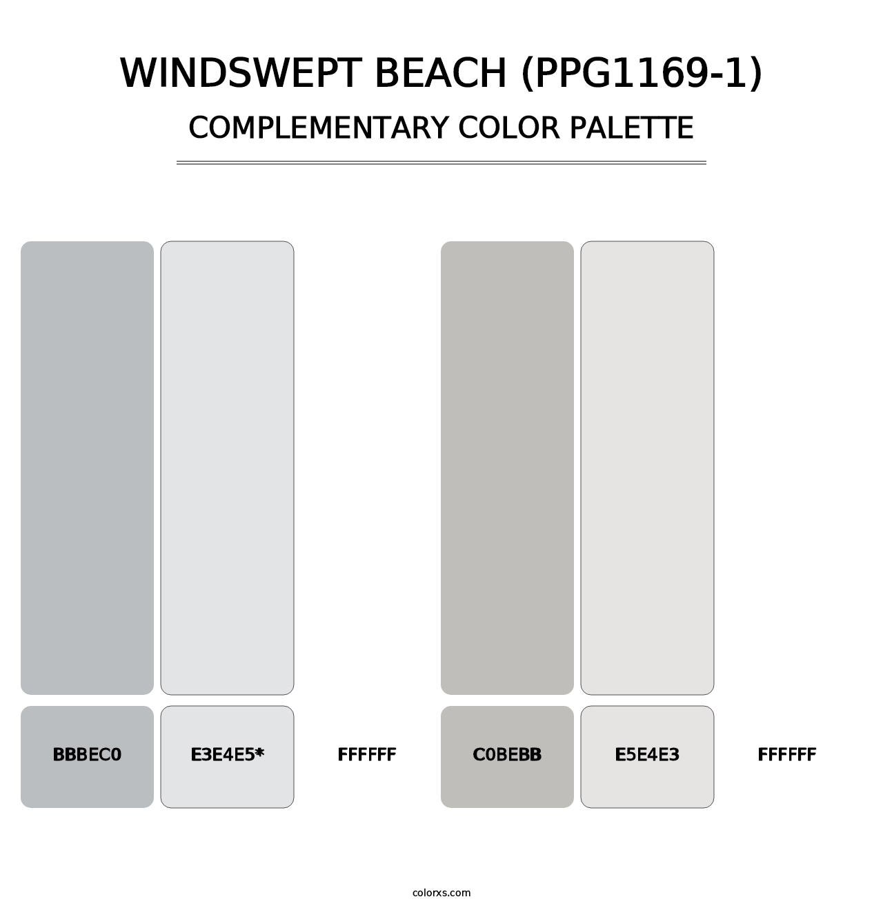 Windswept Beach (PPG1169-1) - Complementary Color Palette