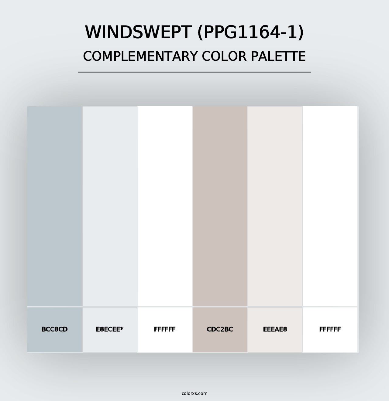 Windswept (PPG1164-1) - Complementary Color Palette