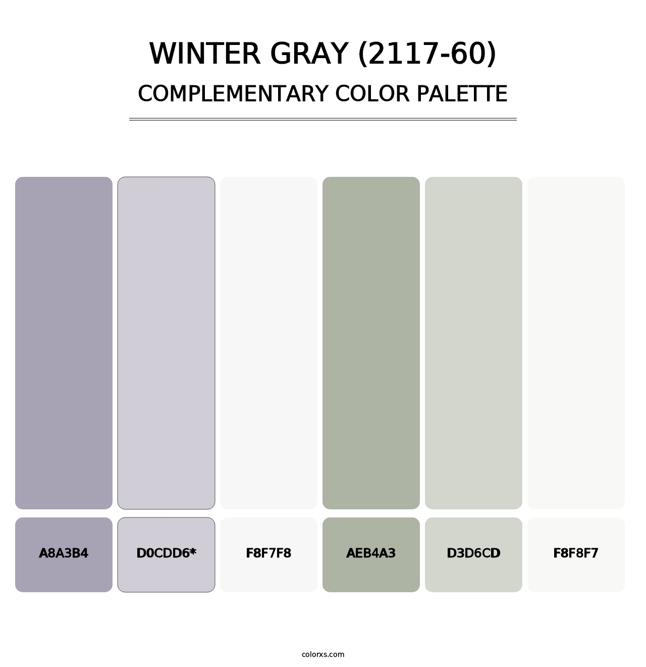 Winter Gray (2117-60) - Complementary Color Palette