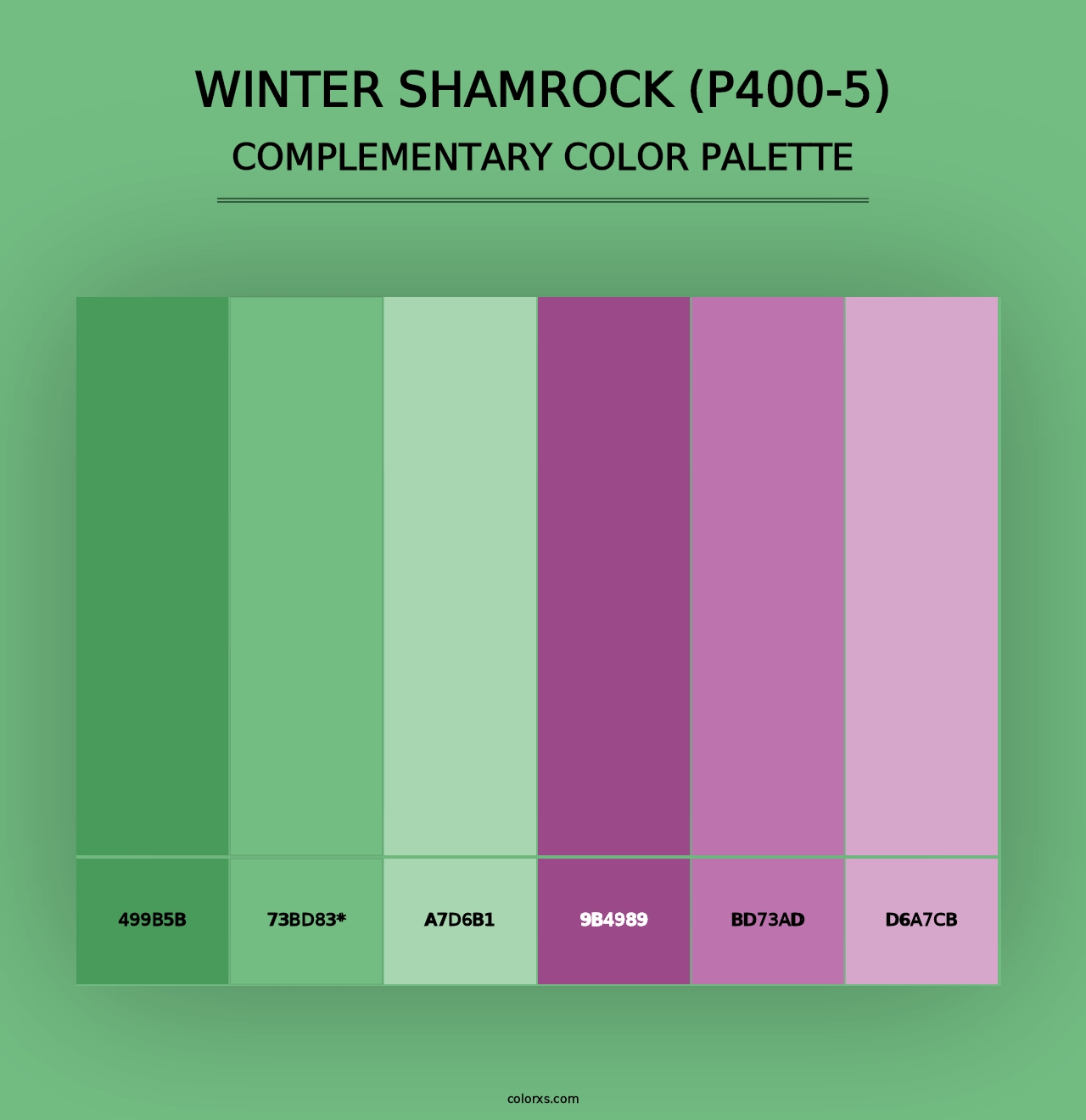 Winter Shamrock (P400-5) - Complementary Color Palette