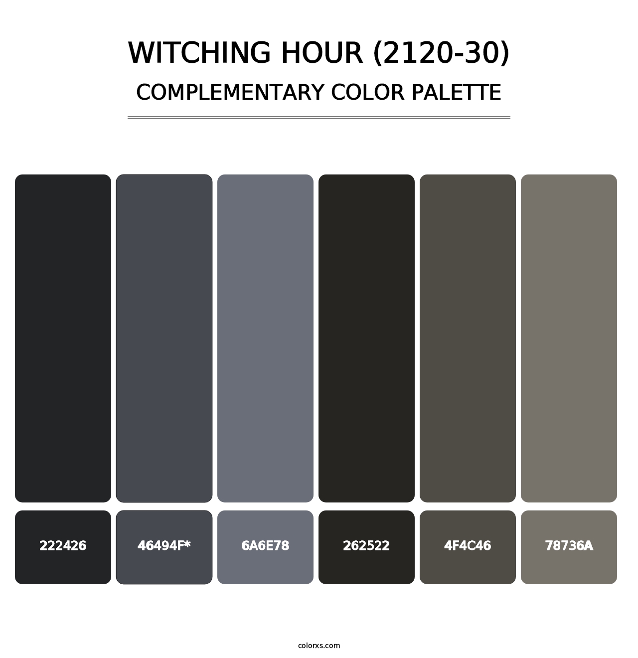 Witching Hour (2120-30) - Complementary Color Palette