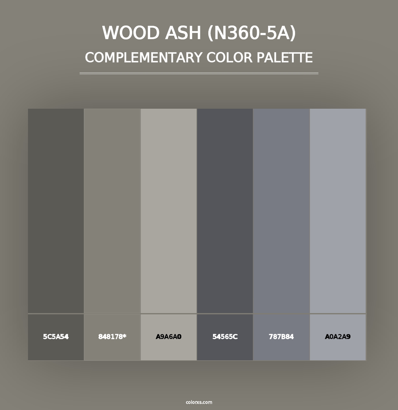 Wood Ash (N360-5A) - Complementary Color Palette